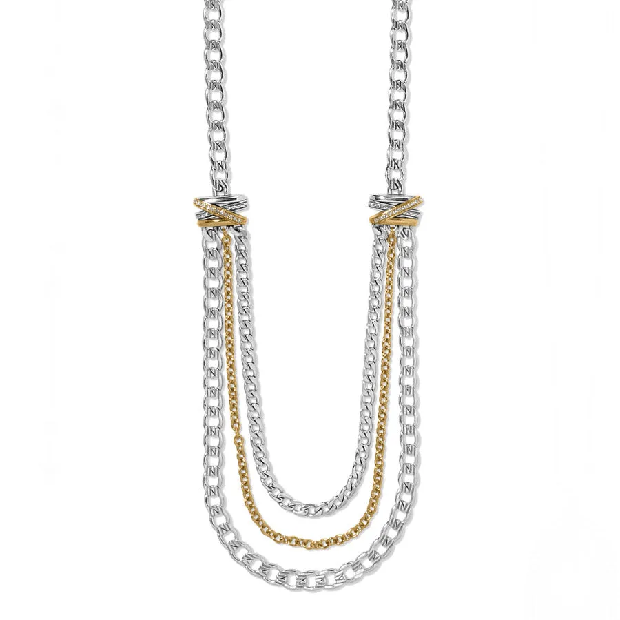 Neptune's Rings Multiple Row Chain Necklace