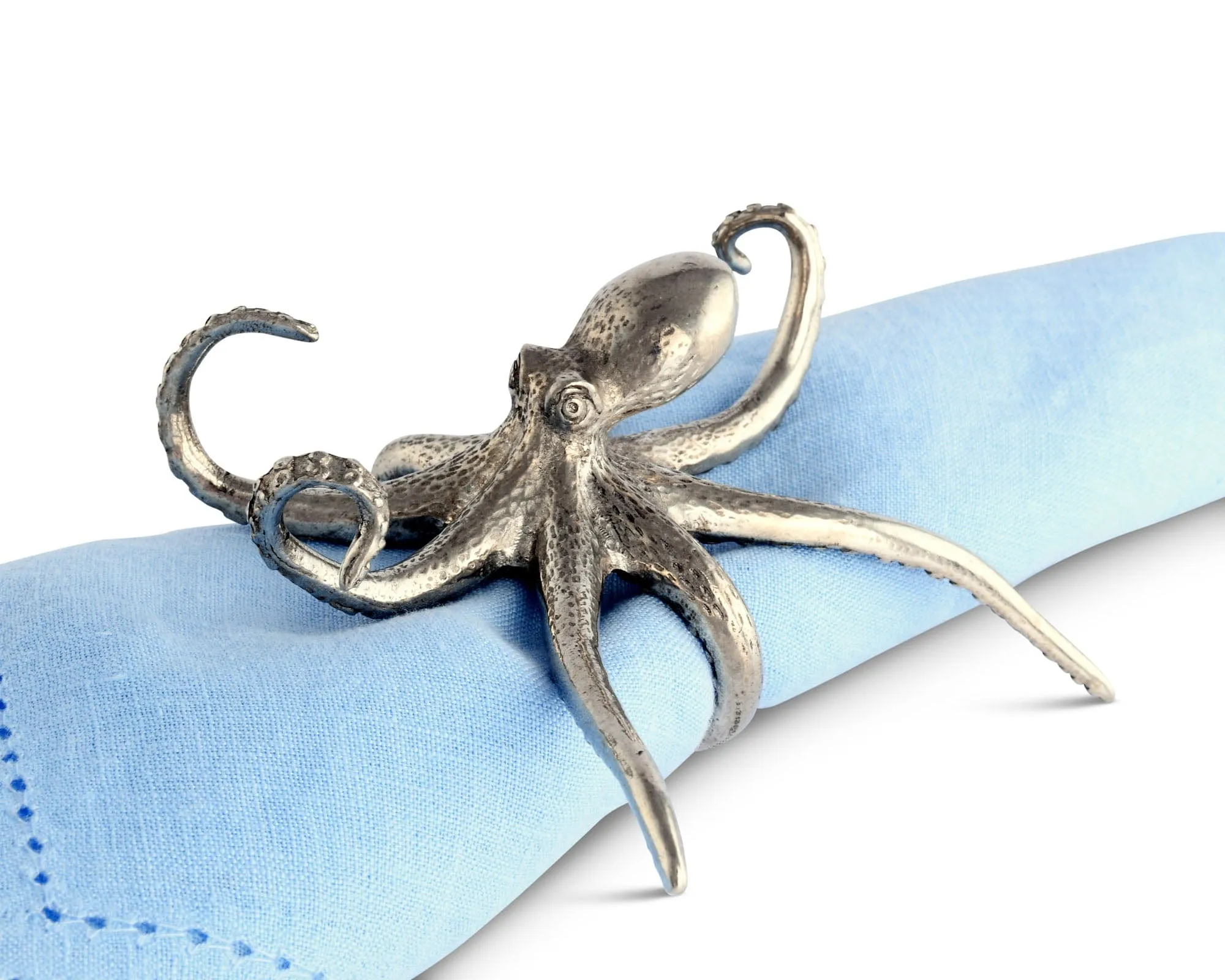 Octopus Napkin Ring - Pewter