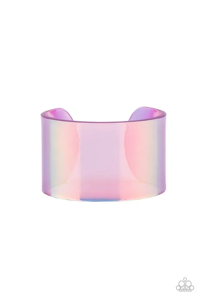 Paparazzi Bracelet ~ Holographic Aura - Purple