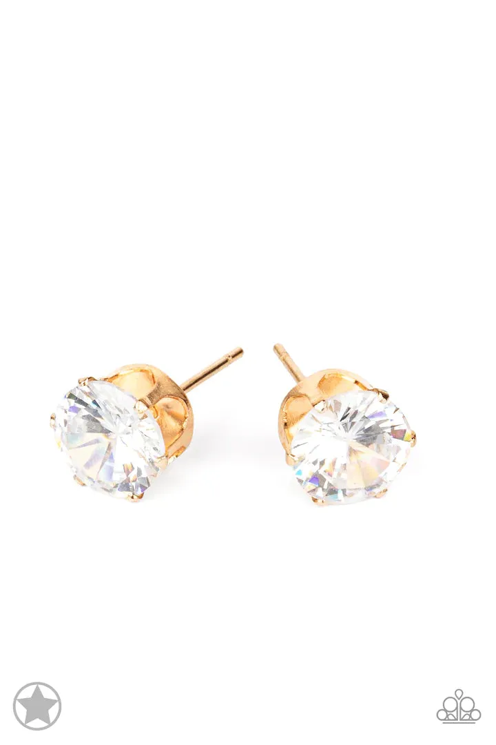 Paparazzi Just In TIMELESS - Gold Earrings