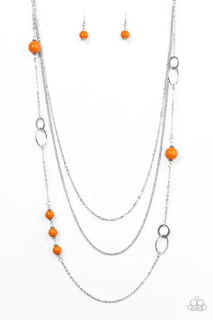 Paparazzi Necklace ~ Absolutely It! - Orange