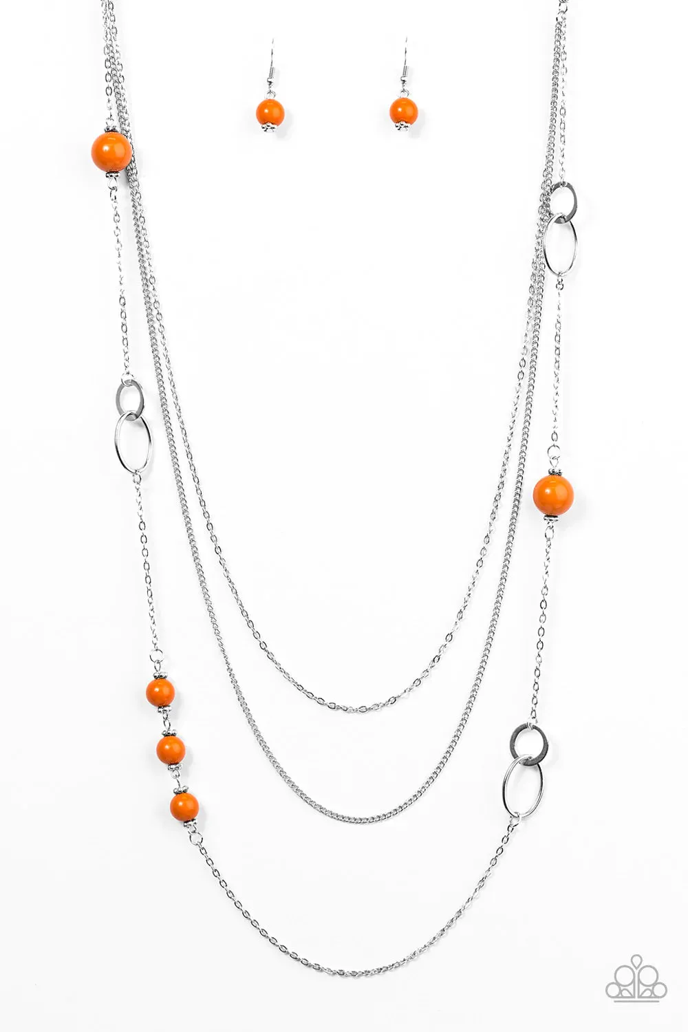 Paparazzi Necklace ~ Absolutely It! - Orange