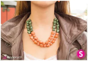 Paparazzi Necklace ~ Abundantly Alluring - Orange