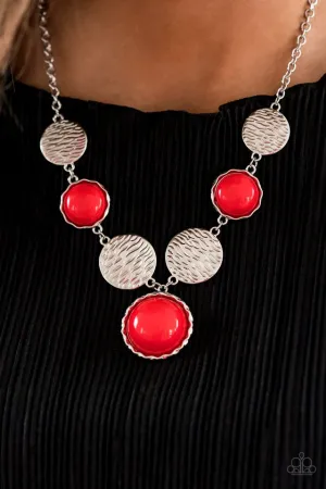 Paparazzi Necklace ~ Bohemian Bombshell - Red