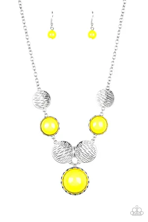 Paparazzi Necklace ~ Bohemian Bombshell - Yellow