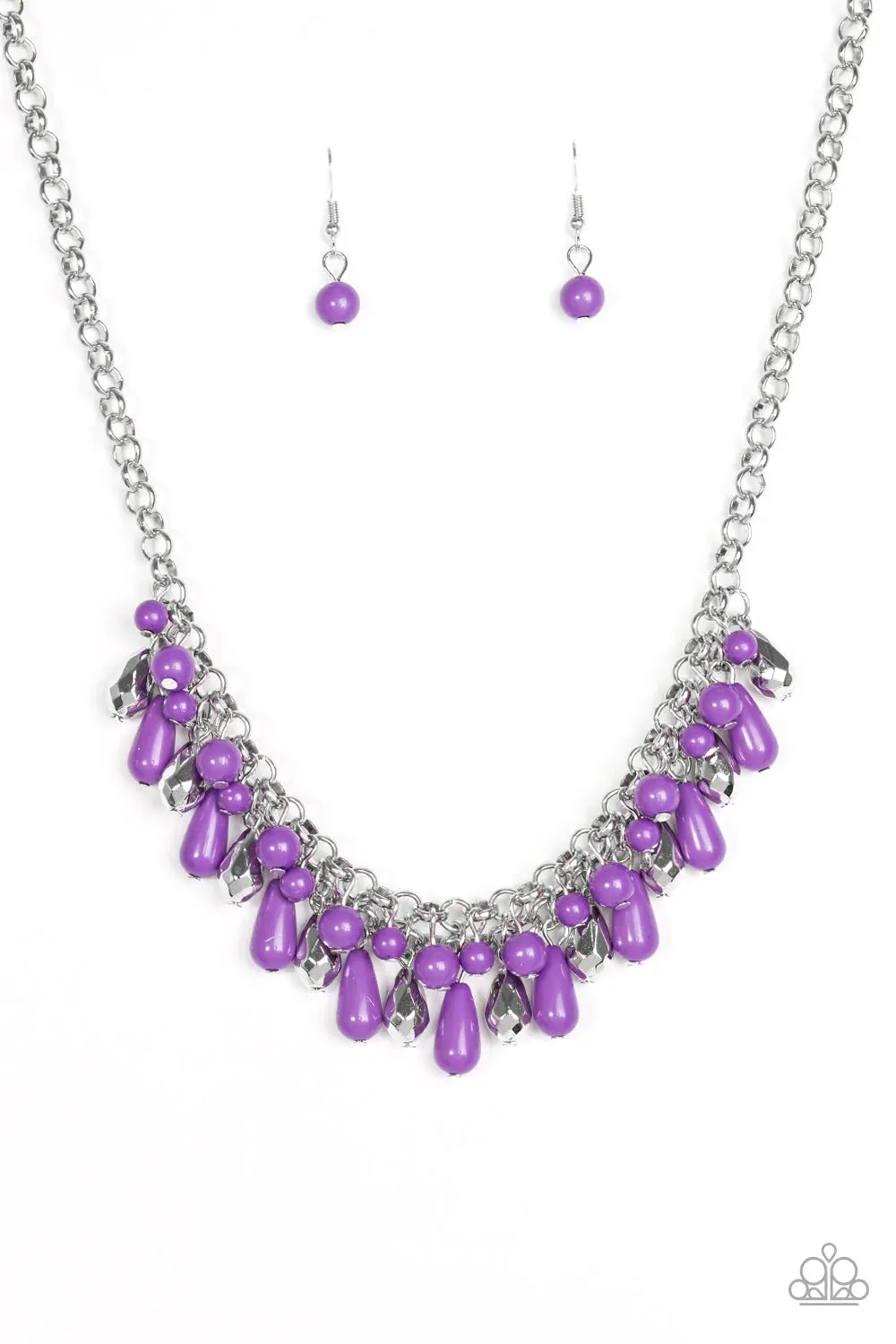 Paparazzi Necklace ~ Coastal Cabanas - Purple