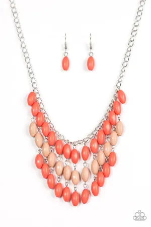 Paparazzi Necklace ~ Delhi Diva - Orange