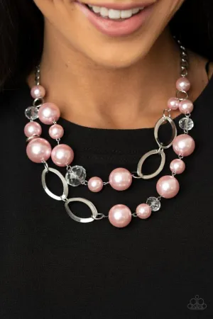 Paparazzi Necklace ~ High Roller Status - Pink