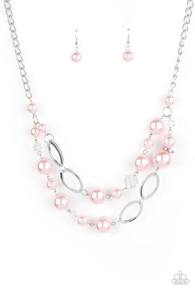 Paparazzi Necklace ~ High Roller Status - Pink