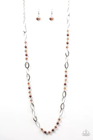 Paparazzi Necklace ~ Sparkling Sophistication - Brown