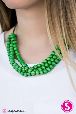 Paparazzi Necklace ~ Summer Mai Tai - Green