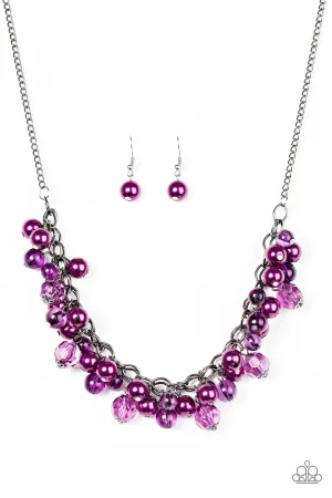 Paparazzi Necklace ~ Time To RUNWAY - Purple