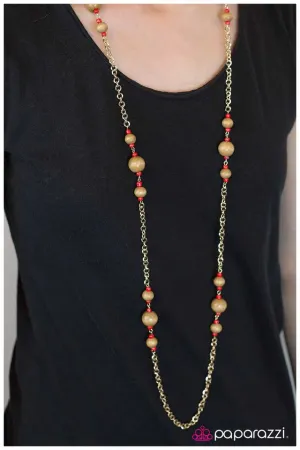 Paparazzi Necklace ~ Tricks Of the Trade - Red