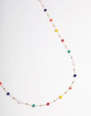 Rainbow Beaded Waist Chain