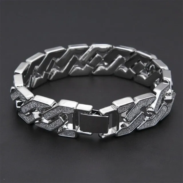 Rhinestone CZ Rapper Bling Luxury Bracelet for Men