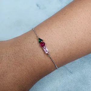 Rose Silver Bracelet