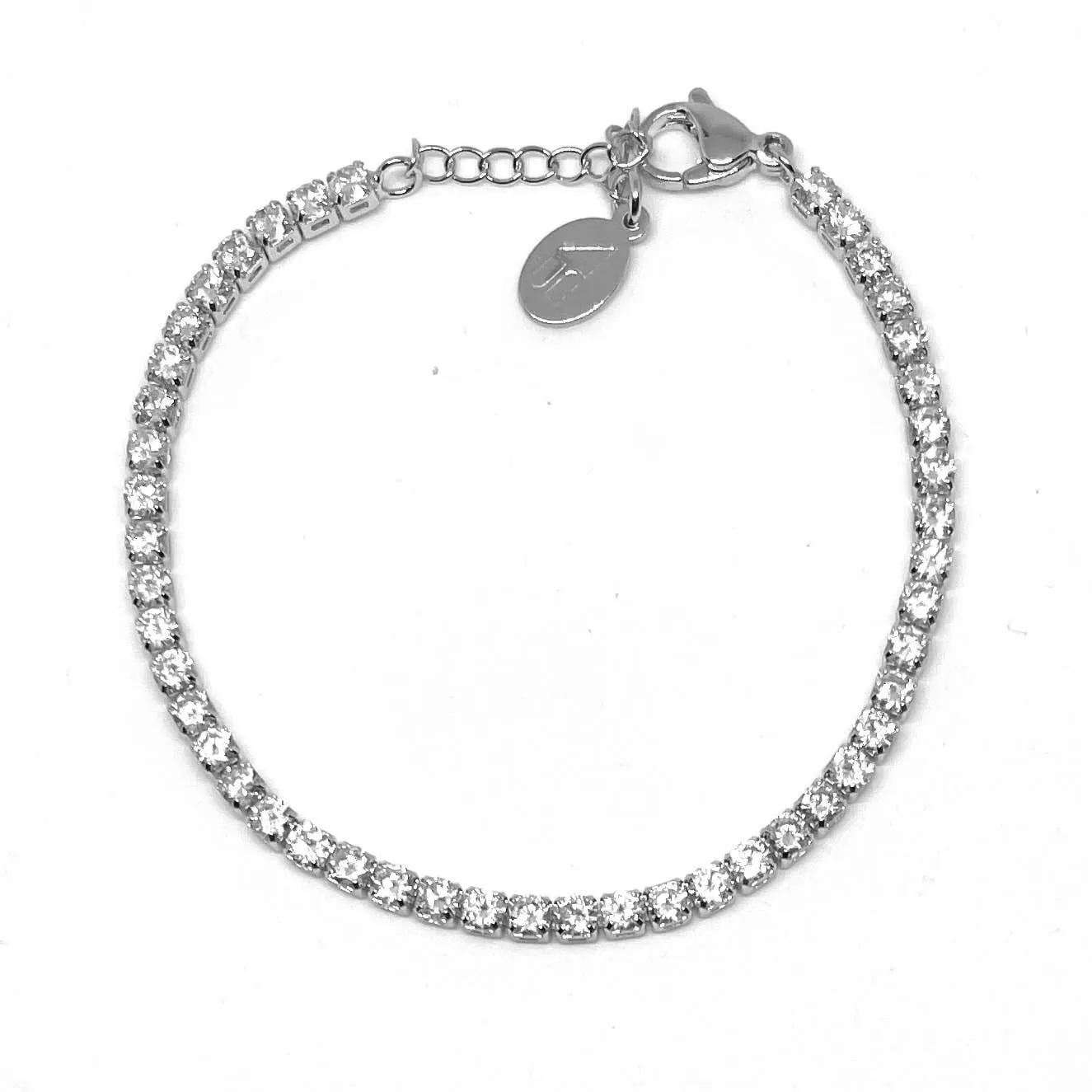 Silver Shimmer Tennis Bracelet