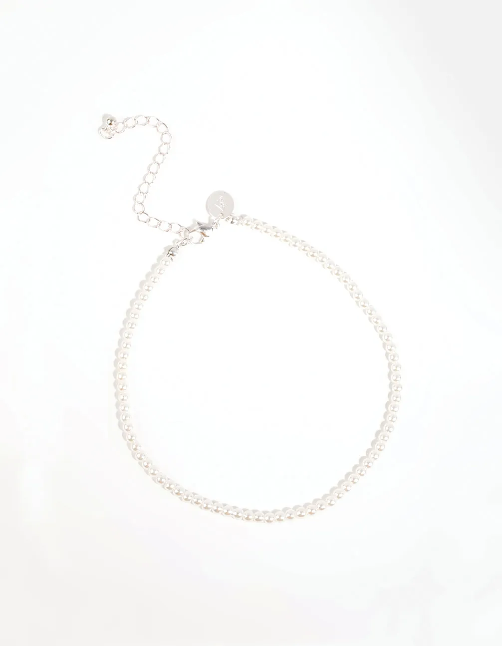 Silver Small Pearl Choker