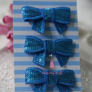 Sparkling Bow - Blue