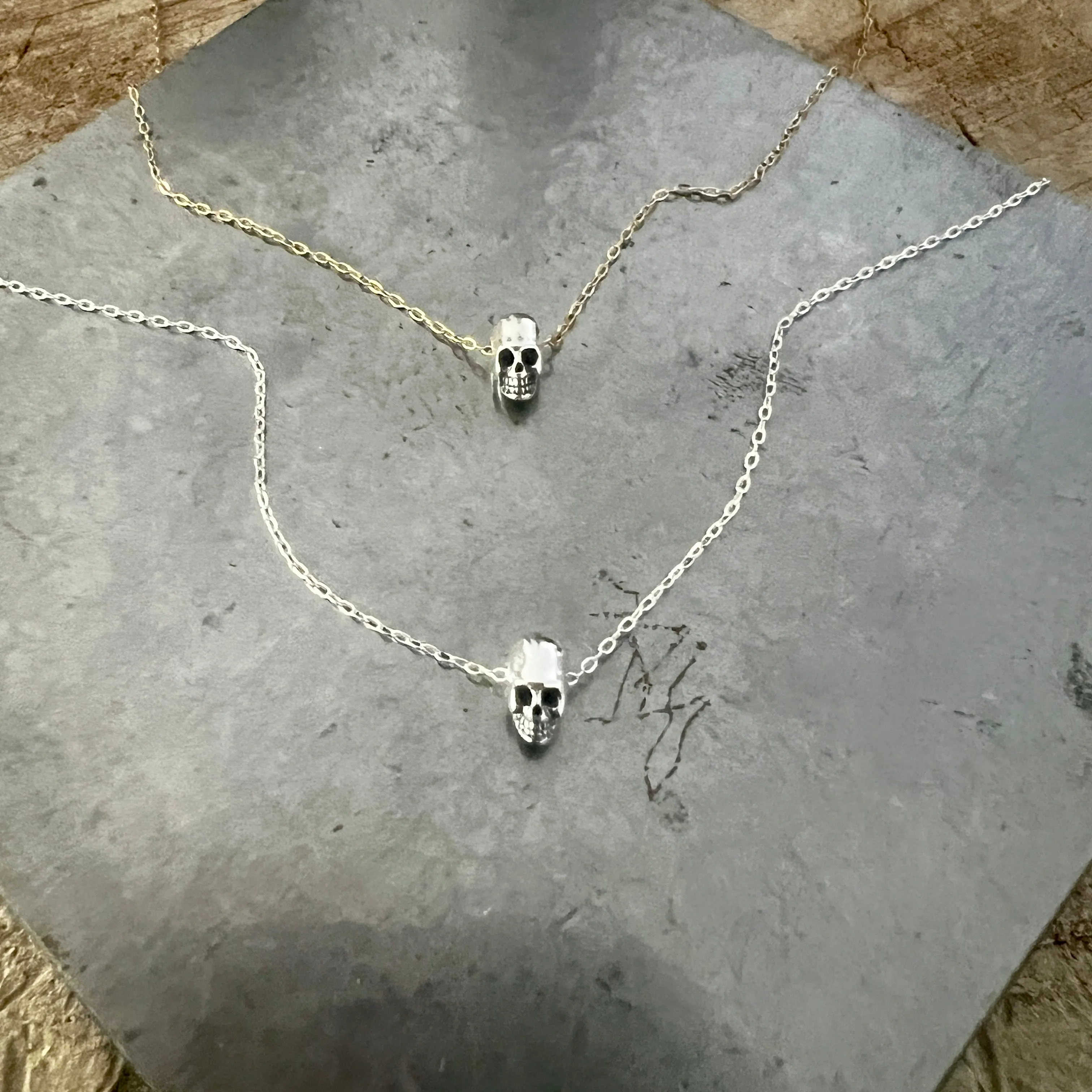 Teeny Tiny Skull necklace