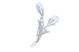 Tulip Pearl Pin