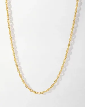 Twist Chain Necklace - Gold