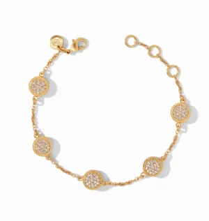 Windsor Delicate Bracelet - Gold/Pave Cubic Zirconia