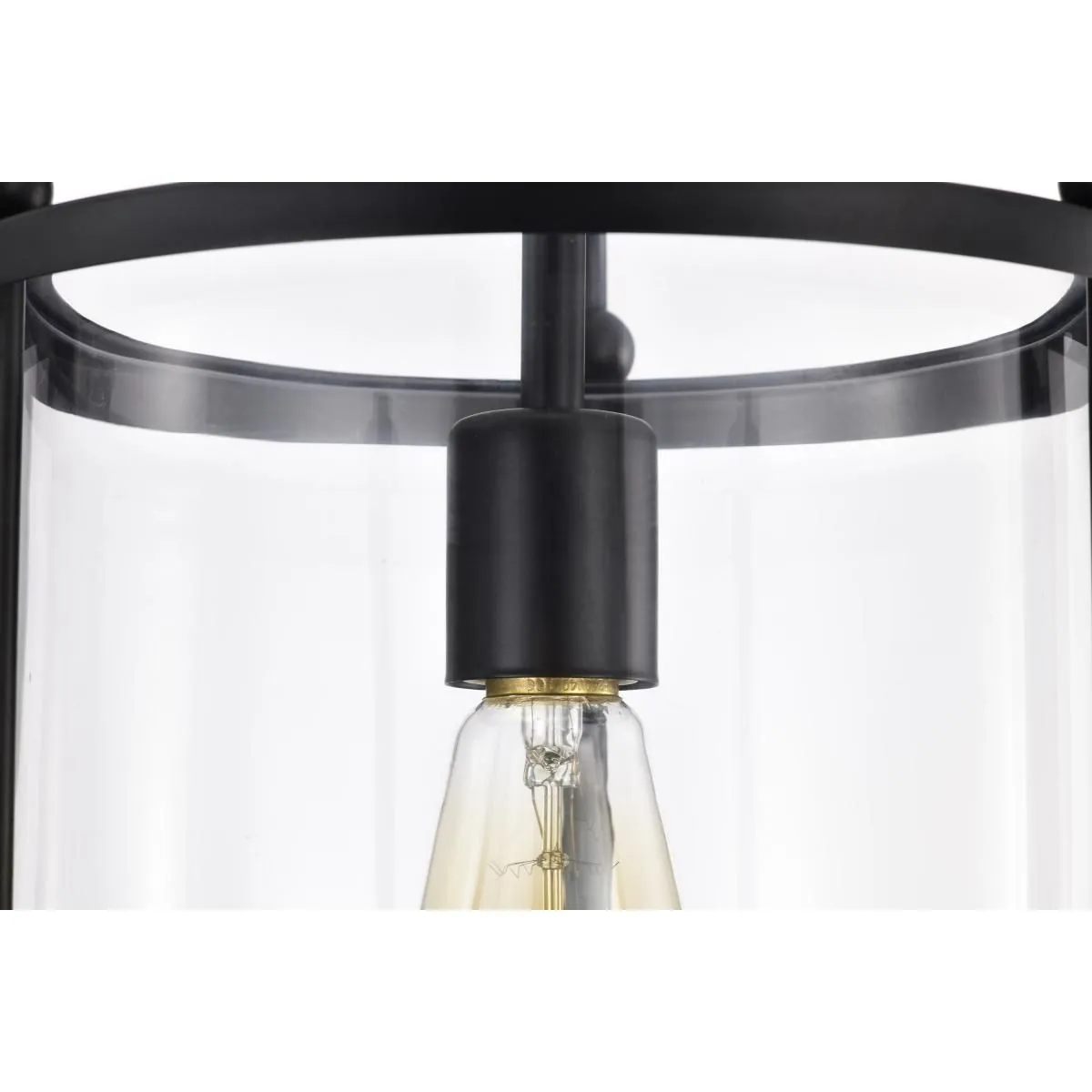 Yorktown 10 in. Pendant Light Matte Black Finish