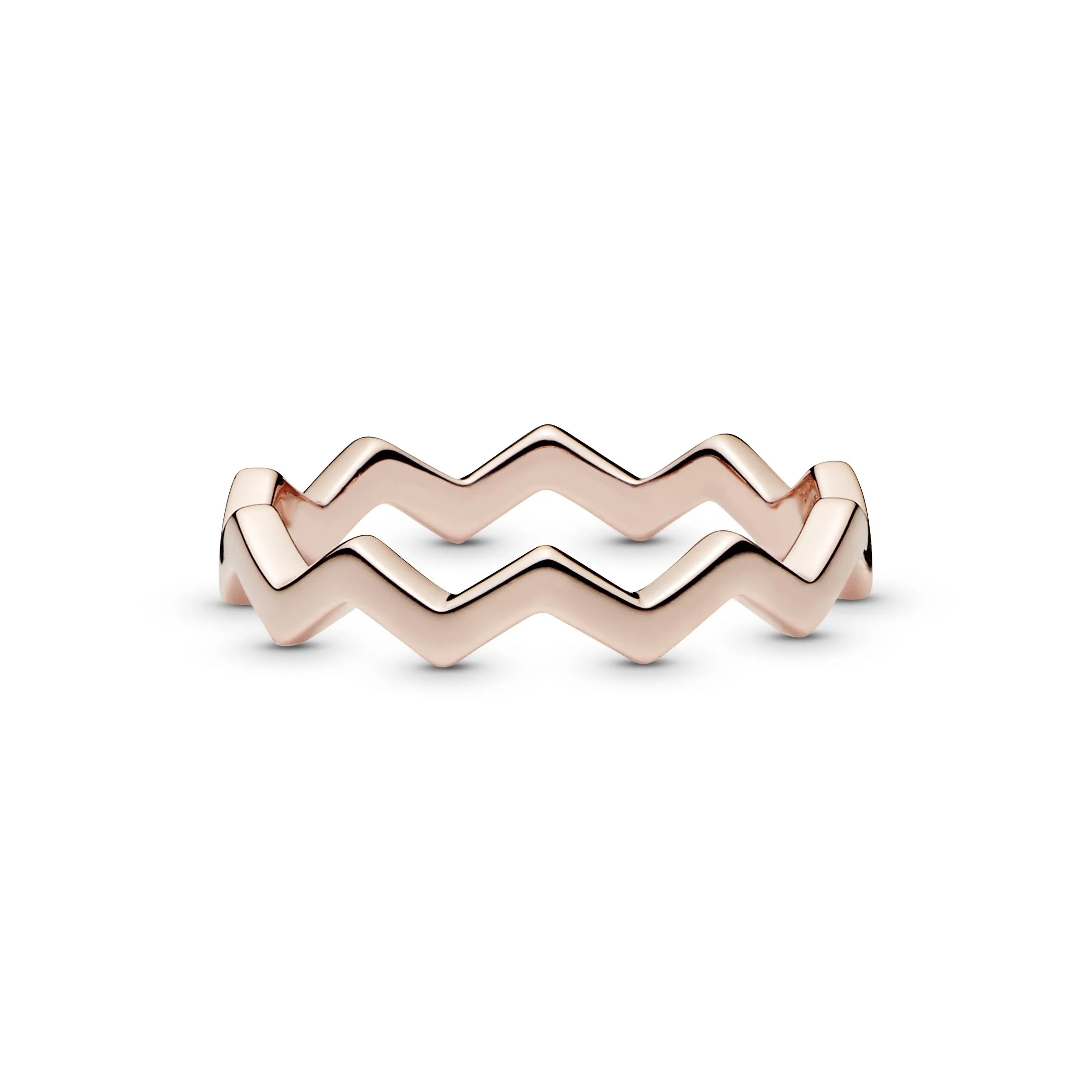 Zigzag 14k Rose Gold-plated ring